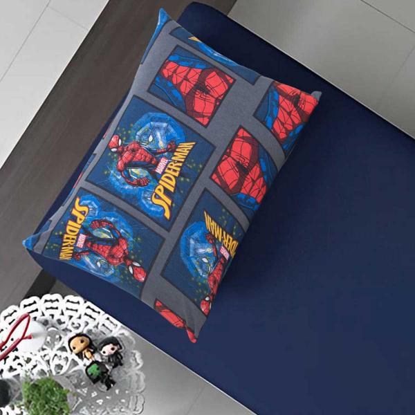 Imagem de Kit 3 Fronhas Spider Man Infantil Homem Aranha Meninos 48cm x 68cm Portallar