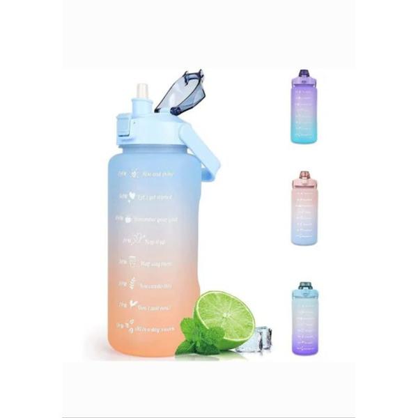 Imagem de Kit 3 Garrafa de água Motivacional 500ml + 900ml + 2000ml