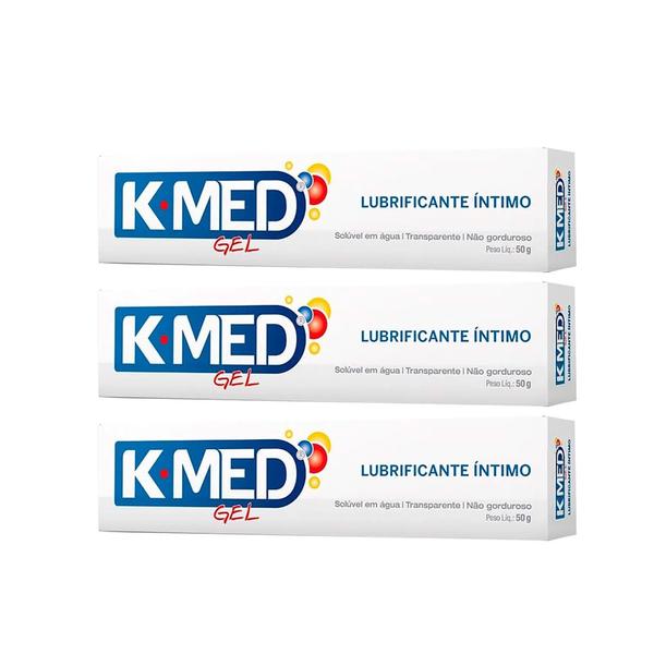 Imagem de Kit 3 Gel Lubrificante K-Med 50g cada