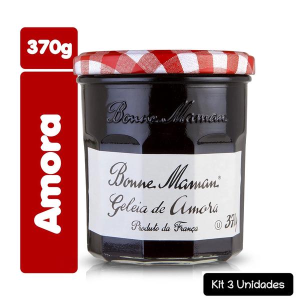 Imagem de Kit 3 Geleia Bonne Maman Sabor Amora - 370g