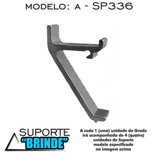 Imagem de Kit 3 grade prateleira 54x45 metalfrio vb40 sem precificador 020102g631 br (g630) + 12 suporte