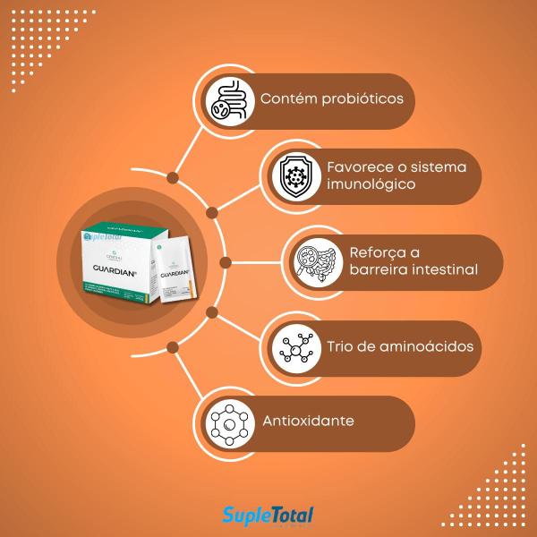 Imagem de Kit 3 Guardian Aminoácidos Probióticos 30 Sachês Central Nutrition