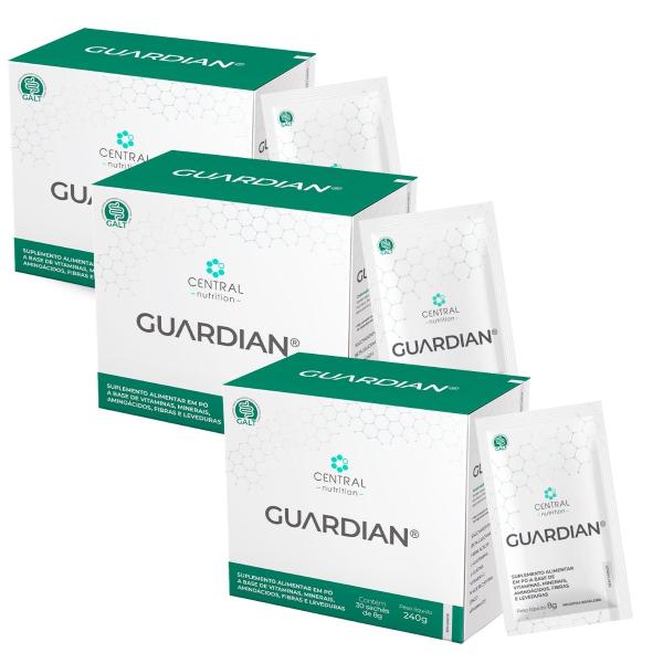 Imagem de Kit 3 Guardian Aminoácidos Probióticos 30 Sachês Central Nutrition