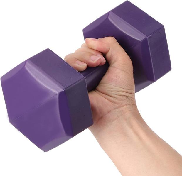 Kit 3 Halteres Peso Academia Bonafit + Suporte 12Kg Imagem de Kit 3 Halteres Peso Academia Bonafit + Suporte 12Kg
