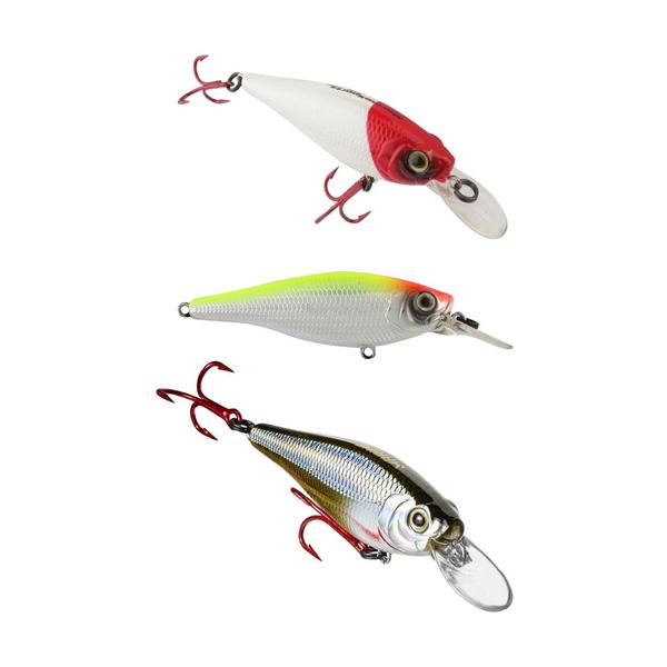 Imagem de Kit 3 Iscas Artificiais Pesca Meia Água Marine Sports King Shad 70 7cm 10g