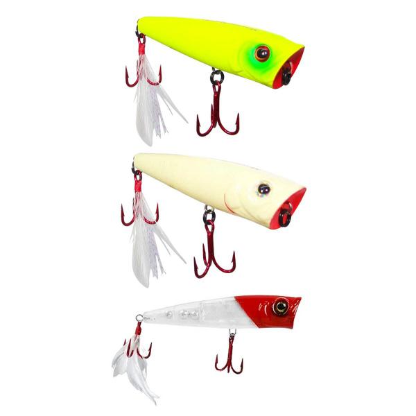 Imagem de Kit 3 Iscas Artificiais Pesca Superfície Marine Sports Vulcan 100 10cm 18g