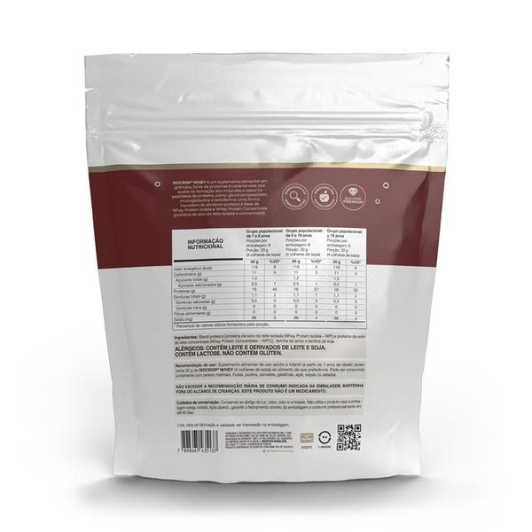 Imagem de Kit 3 Isocrisp Whey Protein Crisp Vitafor Pouch 240g Neutro