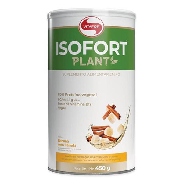 Imagem de Kit 3 Isofort Plant Vitafor 450g Banana com Canela