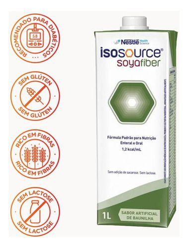 Imagem de Kit 3 Isosource Soya Fiber 1.2 Baunilha Tetra 1 Litro Nestle