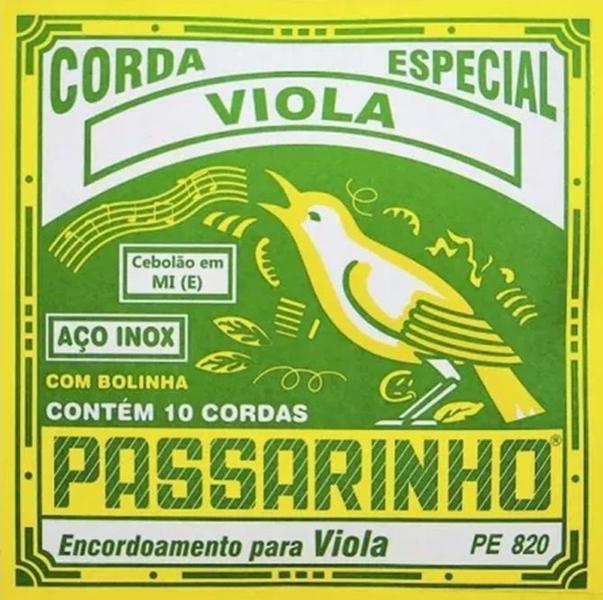 Imagem de Kit 3 Jogos Cordas Viola Cebolão Mi(E)Passarinho Pe820