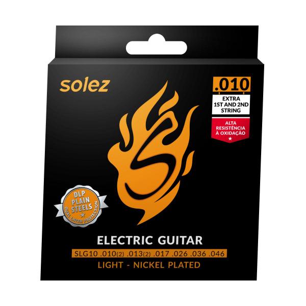 Imagem de Kit 3 jogos Encordoamento Guitarra 010/046 Slg10 .010 Solez