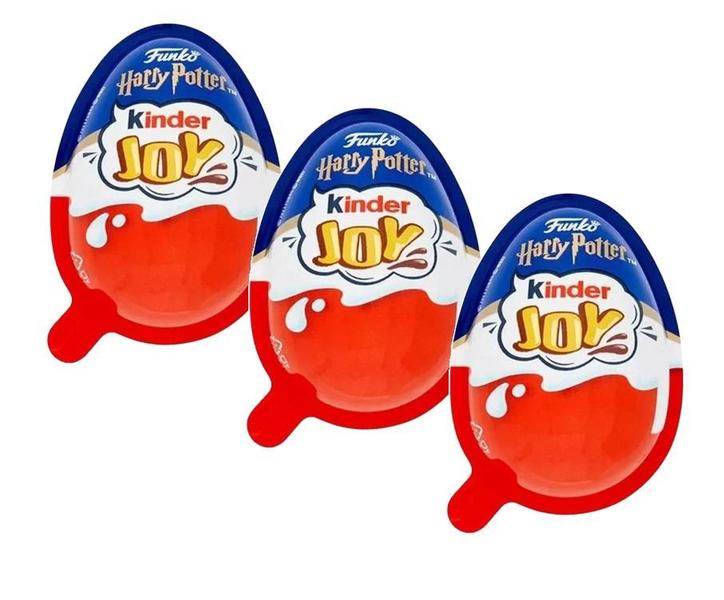 Imagem de KIt 3 Kinder Ovo Joy Ferrero Edição Funko Harry Potter 20g