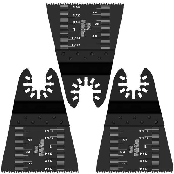 Imagem de Kit 3 Lâmina 65Mm Serra Oscilante Multiferramenta Multicorte