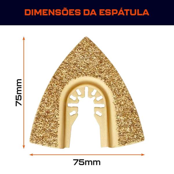 Imagem de Kit 3 Lâmina De Serra Diamantada Para Ferramentac Multicorte