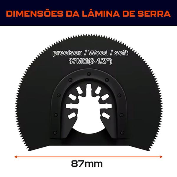 Imagem de Kit 3 Lâmina Serra Circular Multiferramenta Multicorte