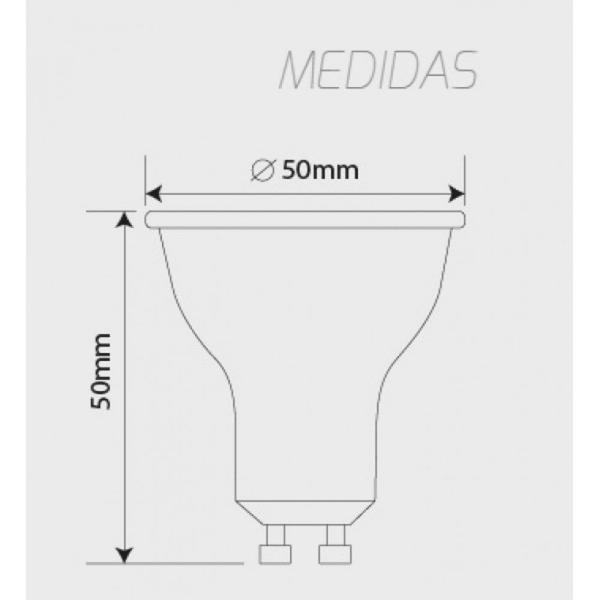 Imagem de Kit 3 lampada dicroica mr16 led 4,8w biv gu10 6500k galaxy