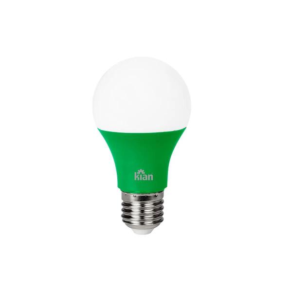 Imagem de Kit 3 Lâmpada Led Colorida Bulbo 7w Verde E27 Bivolt Kian