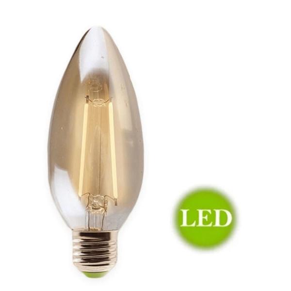 Imagem de Kit 3 Lâmpada Led Filamento Vela 2w E14 - GMH 220V