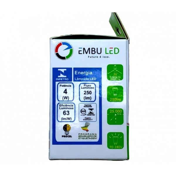 Imagem de Kit 3 lampada mini dicroica mr11 led 4w bivolt gu10 6000k