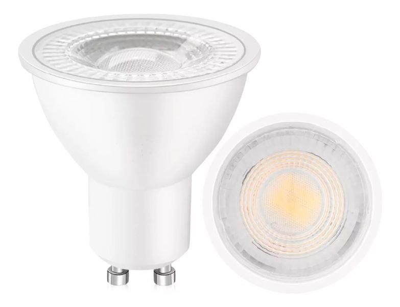 Imagem de Kit 3 Lâmpada Mr16 Dicroica Led 7w 3000k Bivolt Gu10