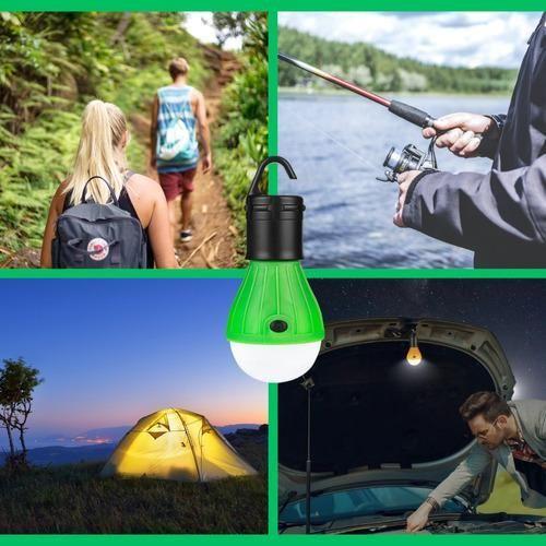 Imagem de Kit 3 Lâmpadas Camping Led Pesca Barraca Lanterna 3 Modos