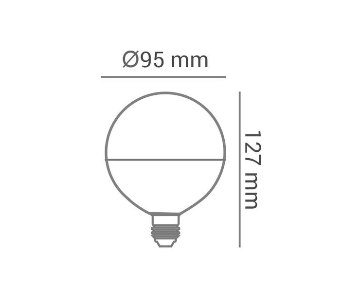 Imagem de Kit 3 Lâmpadas LED G95 E27 2700K 12W Bivolt - Opus