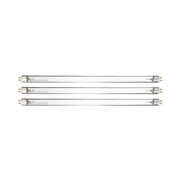 Kit 3 lâmpadas UV germicida 8W reposição filtro lago aquário - Mega Aquários Imagem de Kit 3 lâmpadas UV germicida 8W reposição filtro lago aquário