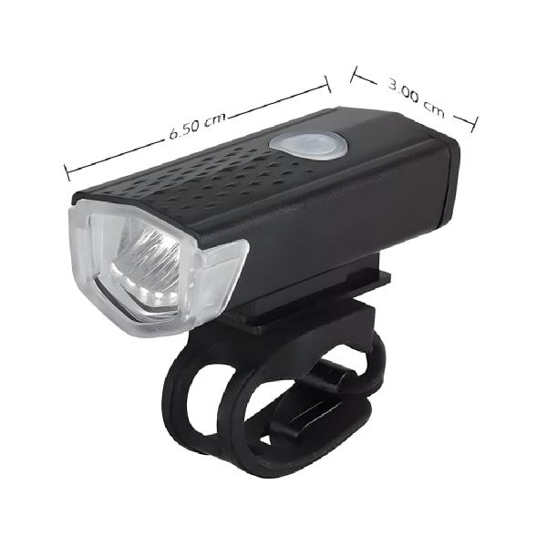 Imagem de Kit 3 Lanterna Farol Esportivo Bike Bicicleta Led Recarregável Com Modos Luz Alta Baixa E Strobo