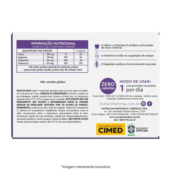 Imagem de Kit 3 Lavitan Cálcio MDK com 30Cpr - Cimed