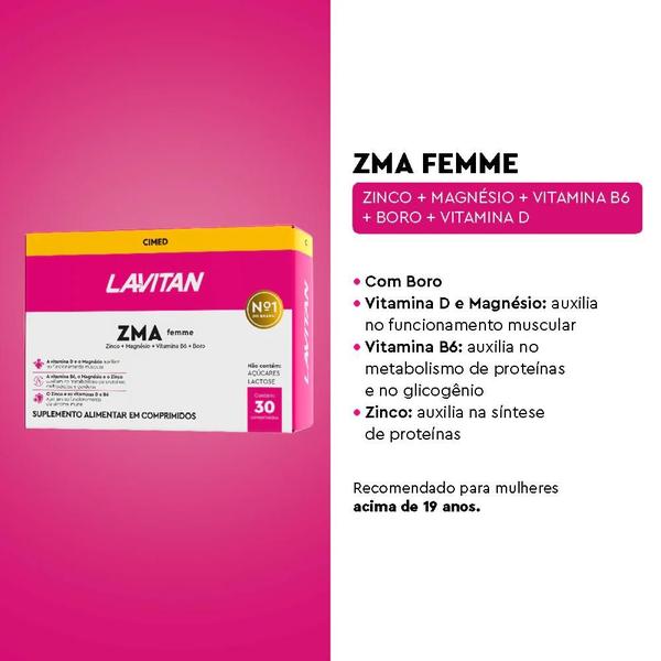 Imagem de Kit 3 Lavitan Zma Femme - 30 Cpr - Cimed