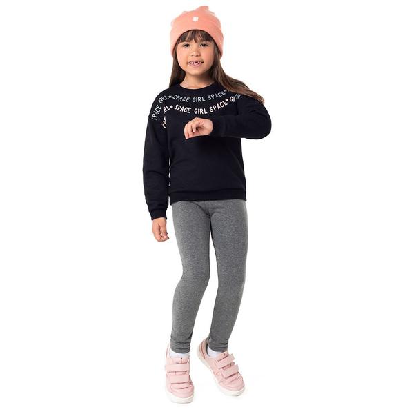 Imagem de Kit 3 Legging Infantil Menina Flanelada Inverno Quentinha Malwee Original 