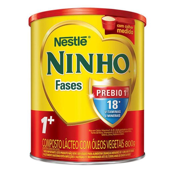 Imagem de Kit 3 - Leite Ninho Fases 1+ 800G Cada