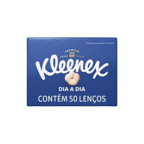 Imagem de Kit 3 Lenços Papel Descartável Kleenex Folha Dupla 50 Folhas