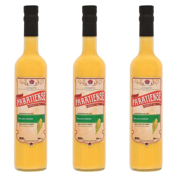 Kit 3 Licores De Milho Paratiense 500 Ml Imagem de Kit 3 Licores De Milho Paratiense 500 Ml