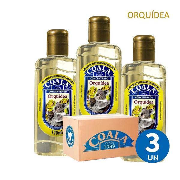 Imagem de Kit 3 Limpador Concentrado Perfumado de Ambientes Orquídea Coala 120ml