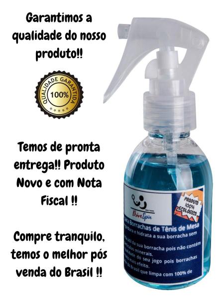 Imagem de Kit 3 Limpador De Raquete Para Tênis De Mesa limpadores de ping pong 100 Ml rede placar