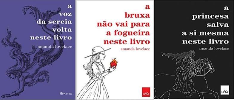 Imagem de Kit 3 livros amanda lovelace a princesa salva a si mesma a bruxa a sereia