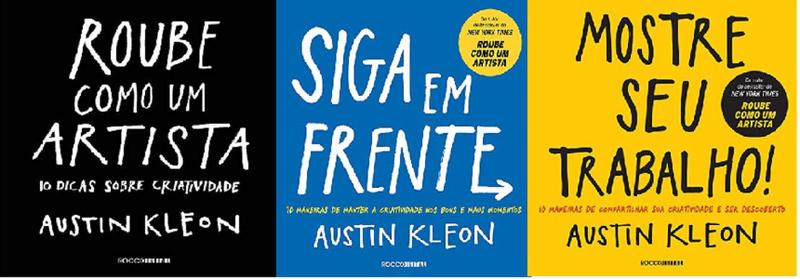 Imagem de KIT 3 LIVROS AUSTIN KLEON Roube como um artista + Siga em frente + Mostre seu trabalho + Mostre seu trabalho - ROCCO