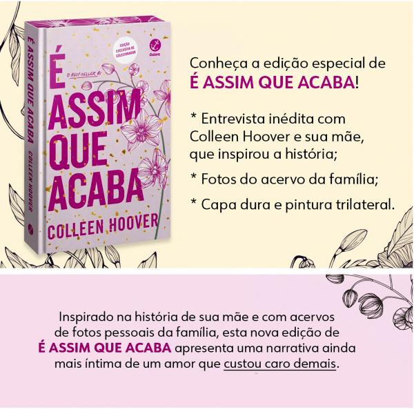 Imagem de Kit 3 Livros de Romance, É assim que acaba + É assim que começa + Verity (Edições de colecionador) Colleen Hoover