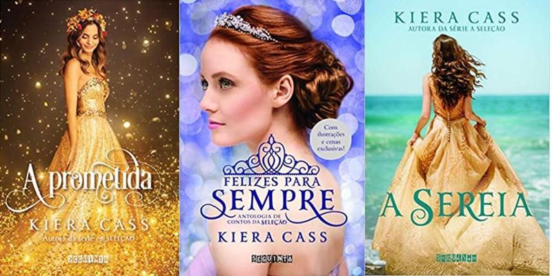 Imagem de Kit 3 livros kiera cass a prometida + a sereia + felizes para sempre