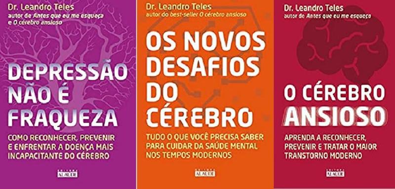 Imagem de Kit 3 Livros Leandro Teles Depressão Não É Fraqueza + Os