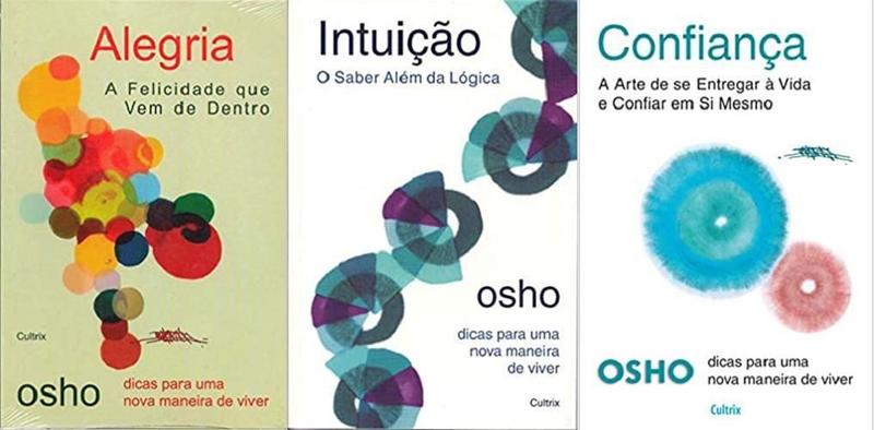 Imagem de Kit 3 livros osho alegria + intuição + confiança