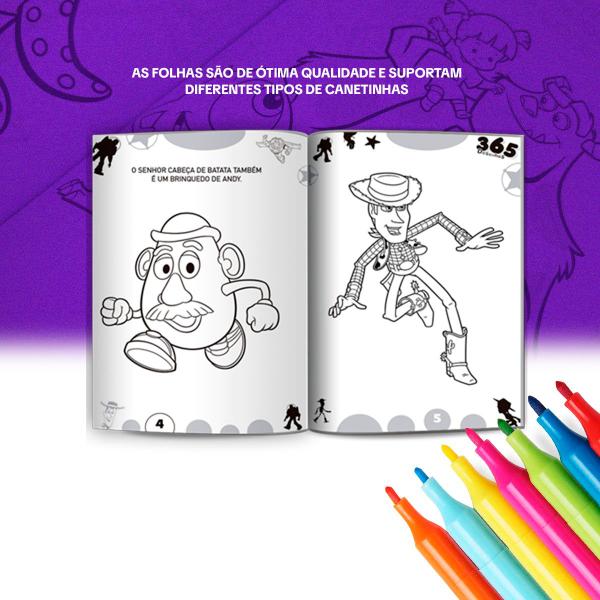 Imagem de Kit 3 Livros Para Pintar Colorir Desenhar Disney Pixar Marvel Divertidamente Diversão 365 Desenhos