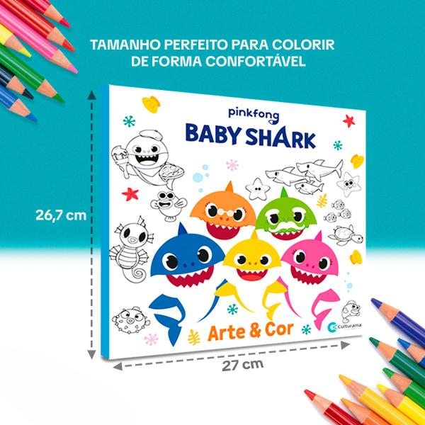 Imagem de Kit 3 Livros Para Pintar Colorir Desenhar Disney Princesas Divertidamente e BabyShark Diversão 365 Desenhos