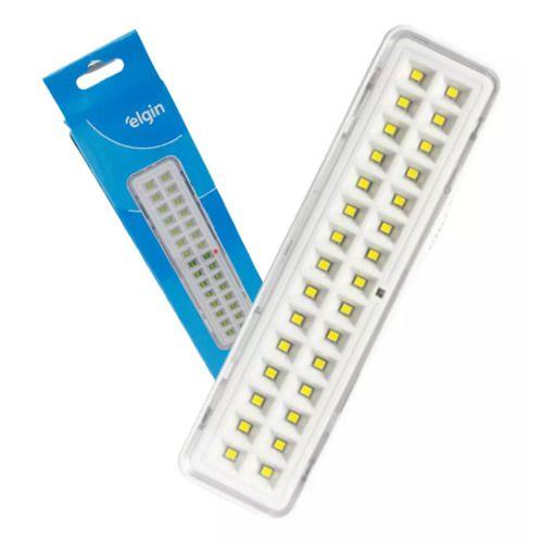 Imagem de Kit 3 Luminária De Emergência Autônoma De Leds 30l 2w Elgin