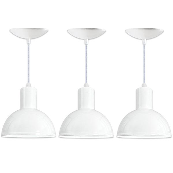 Kit 3 Lustre Pendente Luminária Joana Quarto Sala Cozinha - IlustreLar Imagem de Kit 3 Lustre Pendente Luminária Joana Quarto Sala Cozinha