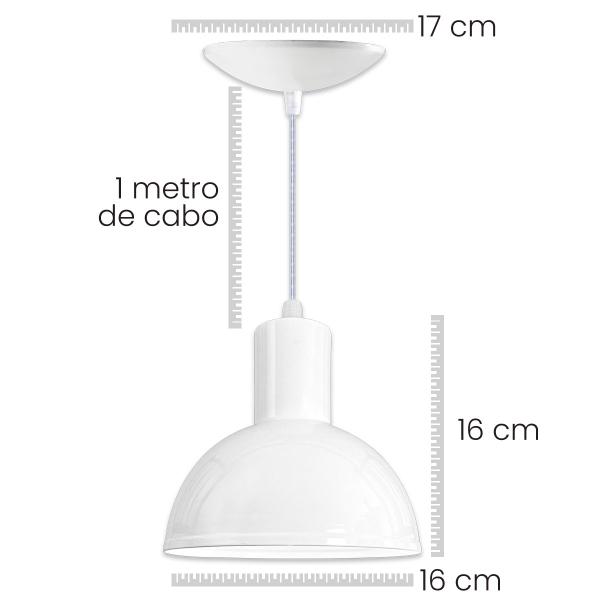 Kit 3 Lustre Pendente Luminária Joana Quarto Sala Cozinha - IlustreLar Imagem de Kit 3 Lustre Pendente Luminária Joana Quarto Sala Cozinha