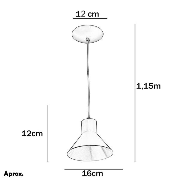 Imagem de Kit 3 Lustres Pendentes Tenesse De Alumínio Escovado