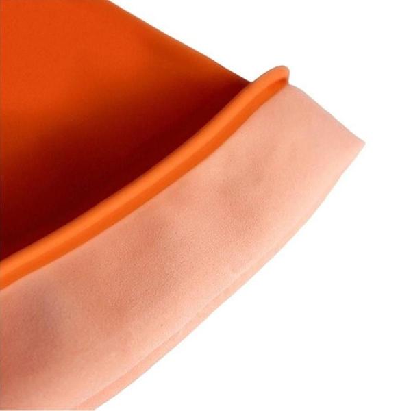 Kit 3 Luva Látex Limpeza Multiuso Laranja Plus Tamanho P - Sanro Imagem de Kit 3 Luva Látex Limpeza Multiuso Laranja Plus Tamanho P
