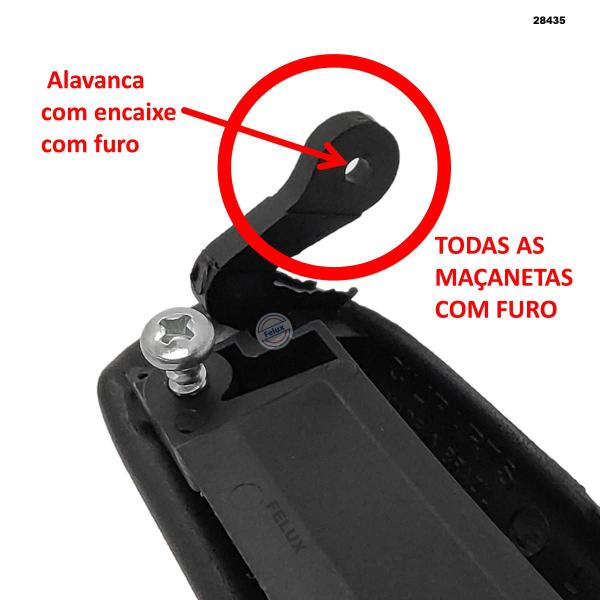 Imagem de Kit 3 maçanetas Externa Courier 1997-2013 gancho